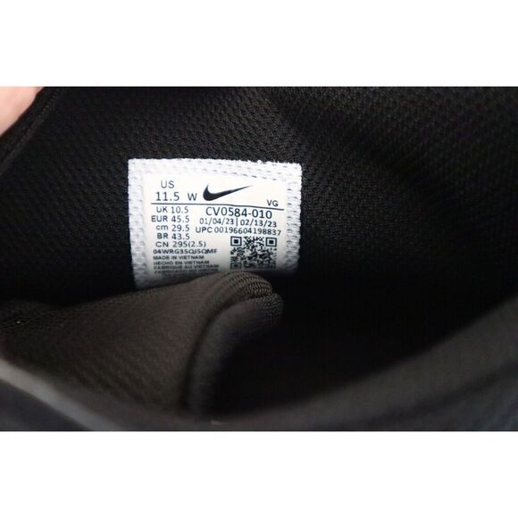 Nike CV0584 Men's Sz 11.5W Black/White Alpha Menace 3 Shark Football Cleats - Picture 5 of 9